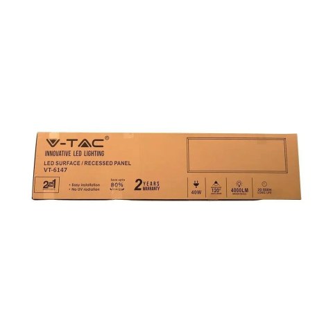 Panel LED V-TAC 40W 1200x300 uniwersalny natynkowy/podtynkowy VT-6147 4000K 4000lm