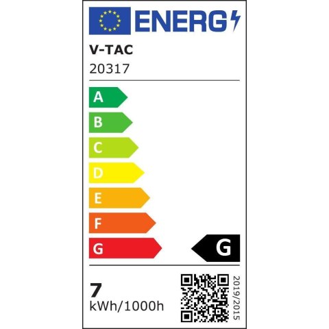 Słupek Ogrodowy V-TAC 7W SAMSUNG CHIP 2w1 Czarny VT-907 4000K 420lm 3 Lata Gwarancji