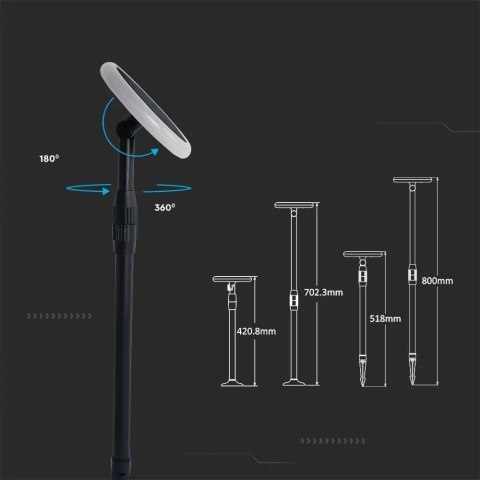 Słupek Ogrodowy V-TAC Solarny LED 3W 2w1 (Opak. 2 szt) VT-943 4000K 260lm