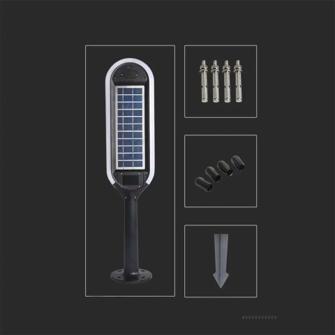 Słupek Ogrodowy V-TAC Solarny LED 5W 2w1 VT-945 4000K 400lm