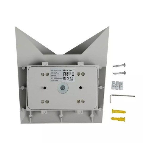 Kinkiet Ścienny V-TAC 5W LED Szary IP65 VT-825-G 4000K 645lm