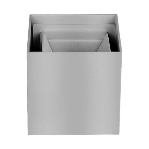 Oprawa Ścienna V-TAC 11W LED Góra Dół Regulowana Chip BRIDGELUX Szary Kwadrat IP65 VT-759-12-G 4000K 1360lm