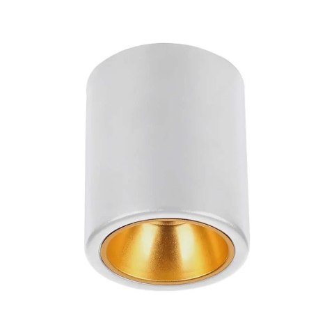 Oprawa V-TAC GU10 Okrągła Natynkowa Tuba Biała+Złoty 98x118mm VT-978RD 3 Lata Gwarancji Oprawa V-TAC GU10 Okrągła Natynkowa Tuba Biała+Złoty 98x118mm VT-978RD 3 Lata Gwarancji