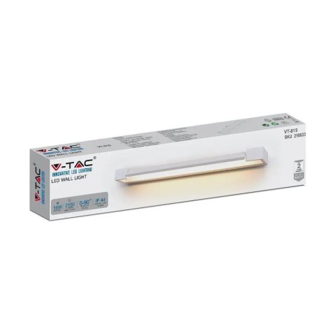 Kinkiet Ścienny Łazienka Lustro V-TAC 16W LED Biały IP44 VT-819 3000K 2150lm Kinkiet Ścienny Łazienka Lustro V-TAC 16W LED Biały IP44 VT-819 3000K 2150lm