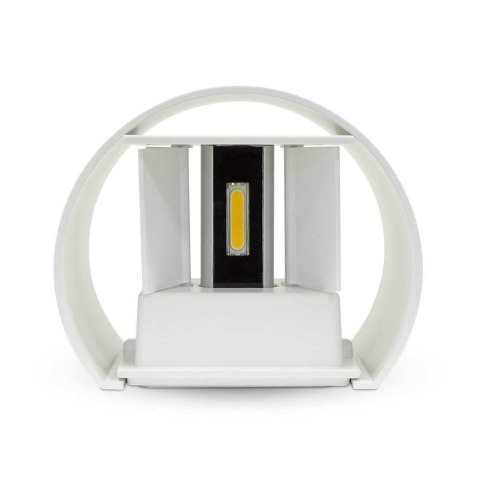 Oprawa Ścienna 5W V-TAC Góra Dół Regulowana Biały Okrągły IP65 Bridgelux VT-756 4000K 700lm