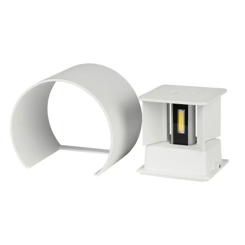Oprawa Ścienna 5W V-TAC Góra Dół Regulowana Biały Okrągły IP65 Bridgelux VT-756 4000K 700lm