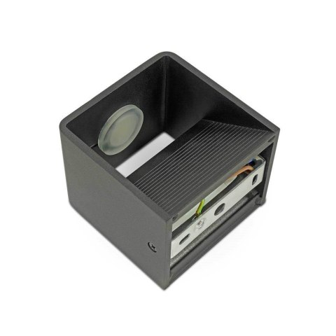 Oprawa Ścienna Kinkiet 5W V-TAC Bridgelux Chip Czarny Kwadrat VT-758 4000K 560lm Oprawa Ścienna Kinkiet 5W V-TAC Bridgelux Chip Czarny Kwadrat VT-758 4000K 560lm