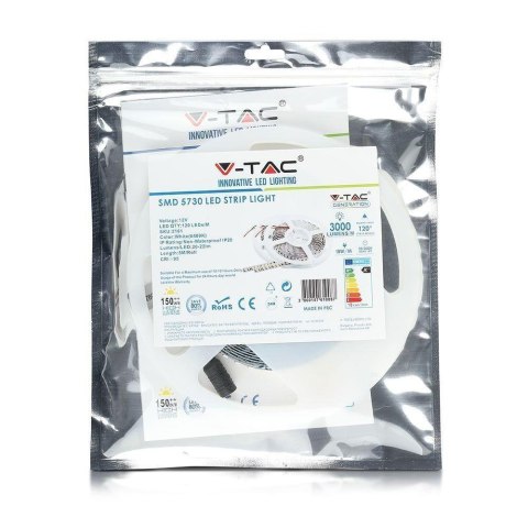 Taśma LED V-TAC SMD5730 600LED High Lumen CRI95+ IP20 18W/m VT-5730 6000K 3000lm Taśma LED V-TAC SMD5730 600LED High Lumen CRI95+ IP20 18W/m VT-5730 6000K 3000lm