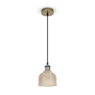Oprawa Zwieszana V-TAC LOFT Szkło Bursztyn fi145 VT-7150-AG 5 Lat Gwarancji