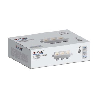 Oprawa Gipsowa V-TAC 3xGU10 Sufitowa Biała 220x80 3 Lata Gwarancji