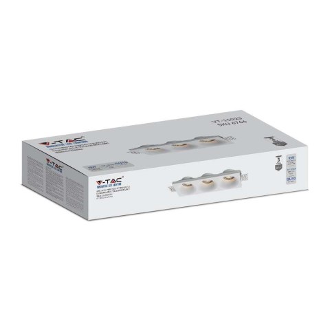 Oprawa Gipsowa V-TAC 3xGU10 Sufitowa Biała 280x100 VT-11023 3 Lata Gwarancji Oprawa Gipsowa V-TAC 3xGU10 Sufitowa Biała 280x100 VT-11023 3 Lata Gwarancji