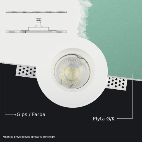 Oprawa Gipsowa V-TAC 3xGU10 Sufitowa Biała 280x100 VT-11023 3 Lata Gwarancji Oprawa Gipsowa V-TAC 3xGU10 Sufitowa Biała 280x100 VT-11023 3 Lata Gwarancji