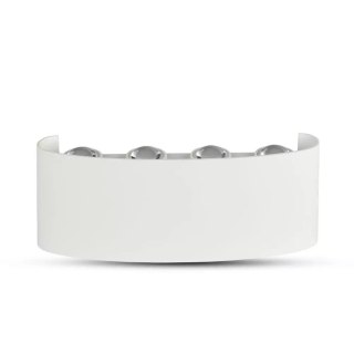 Oprawa Ścienna Góra Dół V-TAC 8W LED Biała IP54 VT-848 4000K 940lm