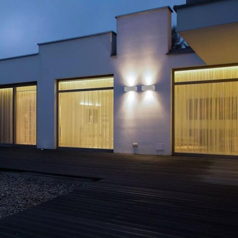 Oprawa Ścienna V-TAC 12W LED Góra Dół Szara IP65 VT-8057 6400K 1150lm