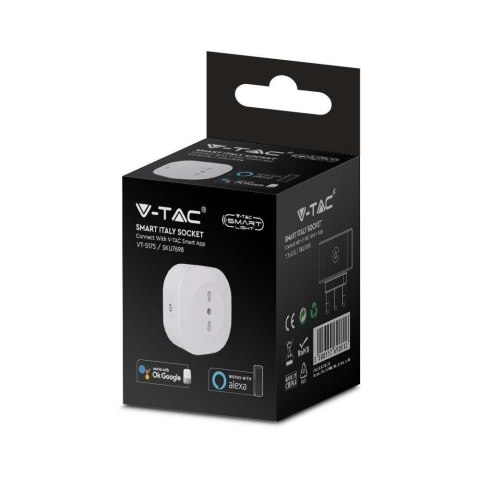 Gniazdo Inteligentne V-TAC SMART Plug WiFi 3680W Amazon Alexa Google Home VT-5175