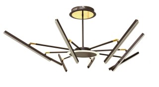 LAMPA DEKORACYJNA SUFIT 38W + PILOT - BRĄZ - ZŁOTO DL-F07