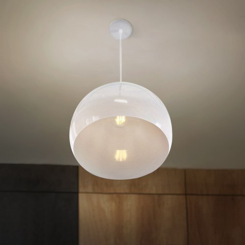 Lampa wisząca E27 biała HY-2701