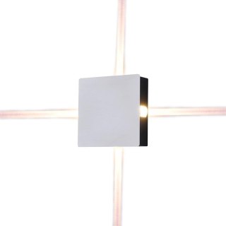 Oprawa Ścienna V-TAC 4W LED IP65 Biały Kwadrat VT-704 3000K 428lm