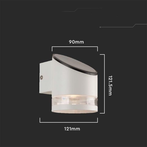 Kinkiet Ogrodowy Ścienny Solarny V-TAC 1W LED Biały IP54 Czujnik ruchu VT-1140 3000K 70lm 3 Lata Gwarancji