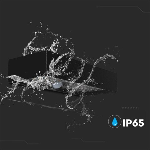 Kinkiet Ogrodowy Ścienny Solarny V-TAC 6W Czujnik Ruchu Czarny VT-406 4000K 900lm