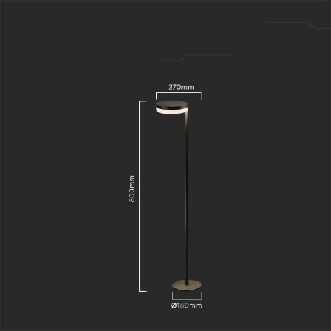 Słupek Ogrodowy Solarny V-TAC 80cm 2.5W LED IP54 VT-1137 3000K 120lm 3 Lata Gwarancji