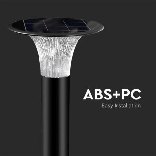 Słupek Ogrodowy Solarny V-TAC 15W LED IP65 Czujnik Ruchu CCT Czarny 88cm VT-413 6000K+4000K 2200lm 3 Lata Gwarancji