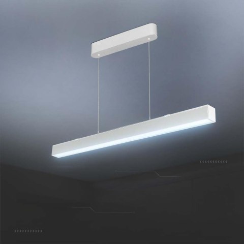 Oprawa V-TAC LED Linear SAMSUNG CHIP 40W CCT Zwieszana 120cm Biała VT-7-44 3000K+4000K+6400K 3400lm 5 Lat Gwarancji