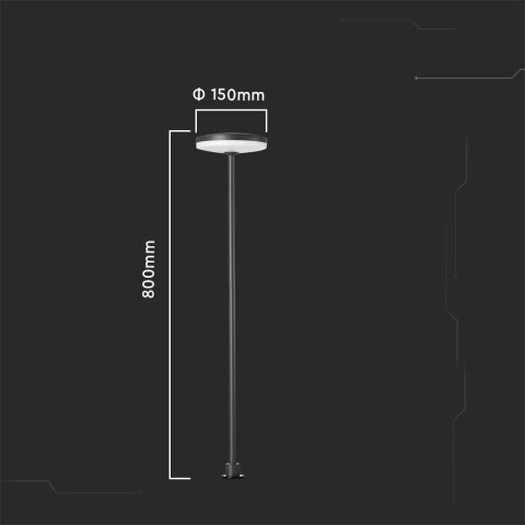 Słupek Ogrodowy V-TAC LED 12W 2w1 80cm Antracyt VT-1160-A 4000K 1265lm