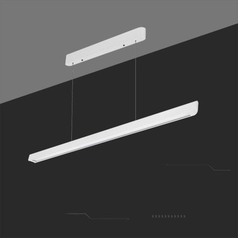 Oprawa V-TAC LED Linear SAMSUNG CHIP LIFUD Driver 36W 100st CCT Zwieszana 120cm Biała VT-7-35 3000K-4000K-6400K 2880lm 5 Lat Gwa