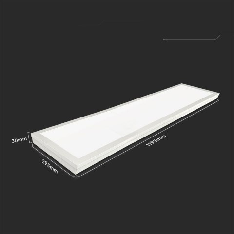 Panel LED V-TAC 40W SAMSUNG CHIP 1200x300 Natynkowy Uniwersalny 2w1 VT-6147 4000K 4400lm 3 Lata Gwarancji