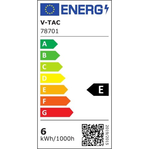 Panel Natynkowy V-TAC 6W LED SAMSUNG CHIP Okrągły 121x30mm VT-60006RD-S 3000K 660lm 5 Lat Gwarancji