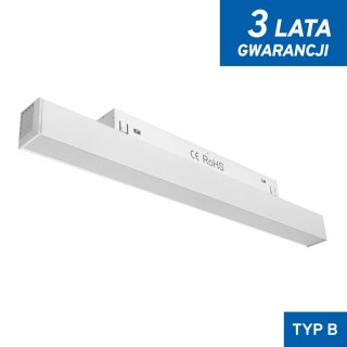 Linia Led do szyn magnetycznych biała 12W 3000K DDCX-FG300 - TYP B