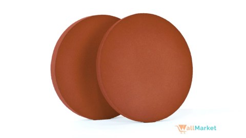 Panel wygłuszający 3d WallMarket, Panel dekoracyjny akustyczny, Koło miedziany 32 x 32 x 3,5 cm