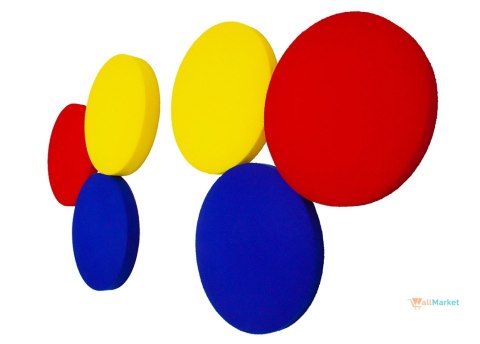 Panel wygłuszający 3d WallMarket, Panel dekoracyjny akustyczny, Koło miedziany 32 x 32 x 3,5 cm