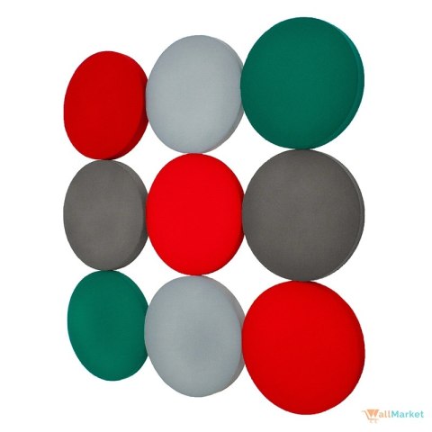 Panel wygłuszający 3d WallMarket, Panel dekoracyjny akustyczny, Koło miedziany 32 x 32 x 3,5 cm