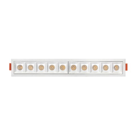 Lampa liniowa Led podtynkowa 20W 3000K BIAŁA JDL-10T