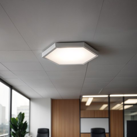 Panel LED Natynkowy HEXAGON BY-SLS-6C Plaster Miodu 40W Biały