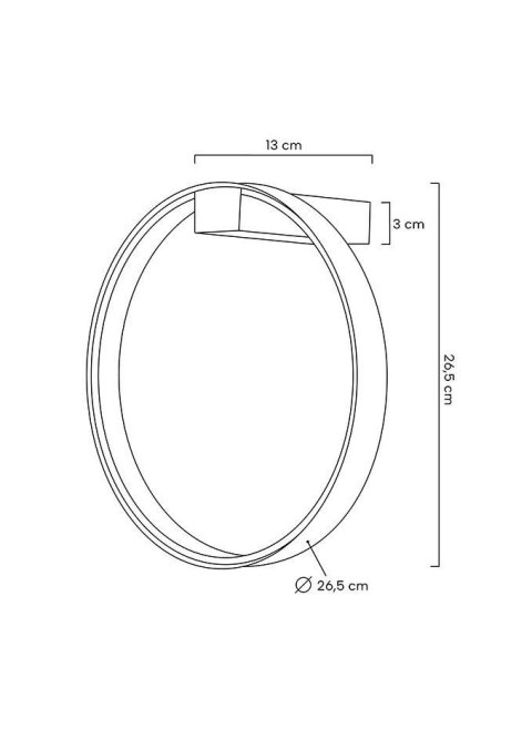 MOOSEE lampa ścienna CIRCLE WALL złota