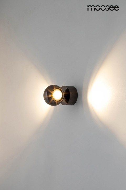 MOOSEE lampa ścienna EOS czarny chrom