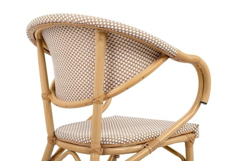 Krzesło CAFE BISTRO PARIS ARM jasnobrązowe rattan