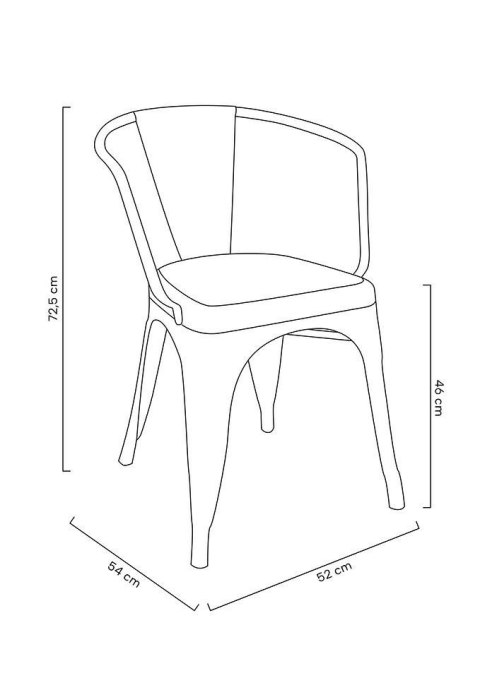 Krzesło TOWER ARM (Paris) metal