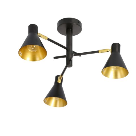LESS LAMPA WISZĄCA 3X40W E14 CZARNY MATOWY