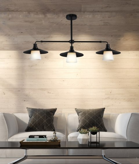 LOFT LAMPA WISZĄCA 3X60W E27 CZARNY LOFT LAMPA WISZĄCA 3X60W E27 CZARNY