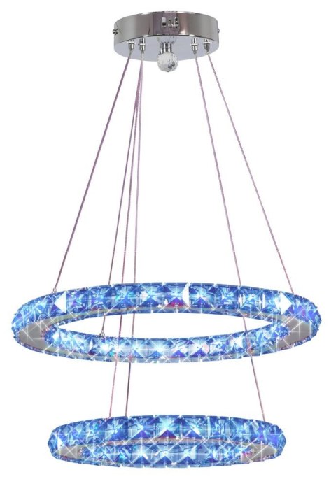 LORDS LAMPA WISZĄCA 40 OWALNY PODWÓJNY 27W LED RGB CHROM Z PILOTEM LORDS LAMPA WISZĄCA 40 OWALNY PODWÓJNY 27W LED RGB CHROM Z PILOTEM