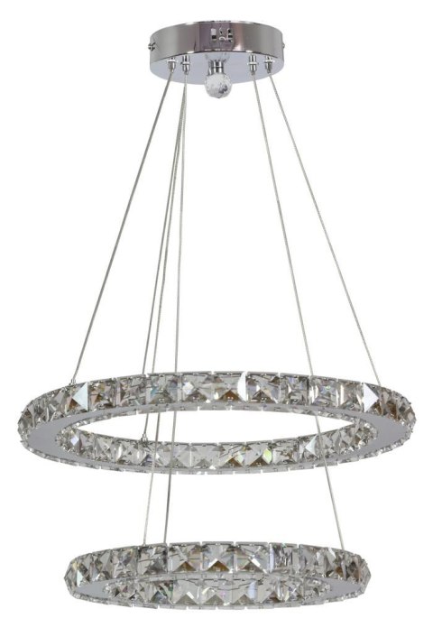 LORDS LAMPA WISZĄCA 42 OKRĄGŁY PODWÓJNY 24W LED CHROM LORDS LAMPA WISZĄCA 42 OKRĄGŁY PODWÓJNY 24W LED CHROM