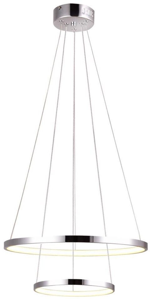 LUNE LAMPA WISZĄCA 50 OKRĄGŁY PODWÓJNY 40W LED 4000K CHROM LUNE LAMPA WISZĄCA 50 OKRĄGŁY PODWÓJNY 40W LED 4000K CHROM