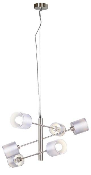 SAX LAMPA WISZĄCA LINKA 6X40W E14 SATYNA