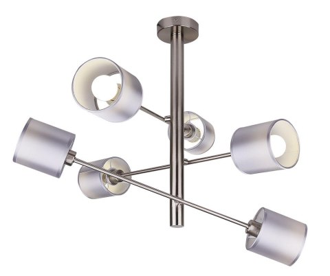 SAX LAMPA WISZĄCA SZTYCA 6X40W E14 SATYNA SAX LAMPA WISZĄCA SZTYCA 6X40W E14 SATYNA