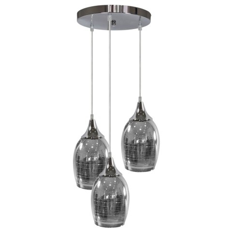 MARINA LAMPA WISZĄCA TALERZ 3X60W E27 CHROM