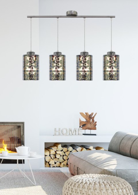 NOCTURNO LAMPA WISZĄCA 4X40W E27 CHROM NOCTURNO LAMPA WISZĄCA 4X40W E27 CHROM
